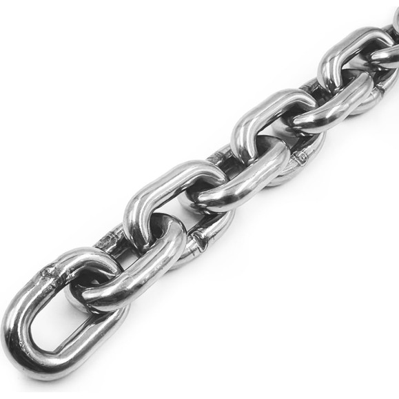 Нержавеющая цепь KREPFIELD 3x16 мм, DIN 766, А2, сварная, короткозвенная, 16 м 766А2ЦЕПЬ3ММ-16