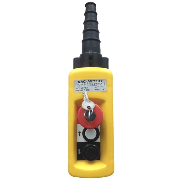 Пульт управления OCALIFT 2 кнопки, 1 скорость, стоп, ключ, IP55 A2713Y COPP-A2713Y Пульт управления OCALIFT 2 кнопки, 1 скорость, стоп, ключ, IP55 A2713Y COPP-A2713Y