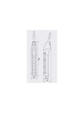 Пульт управления OCALIFT 6 кнопок М5 1 скорость, стоп, IP55 TNHA1-63F