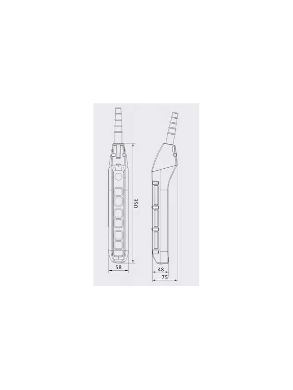 Пульт управления OCALIFT 6 кнопок М5 1 скорость, стоп, IP55 TNHA1-63F