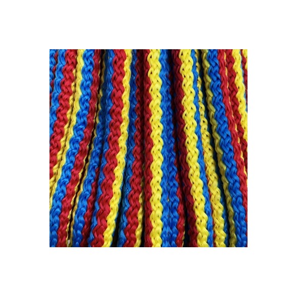Вязаный шнур Сибшнур Color диаметр 8 мм, цветной, 20 м, моток 30236