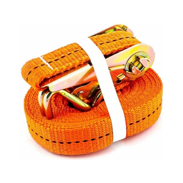 Стяжной ремень ООО "Пкф "ГрузоподъемТехоснастка" 0.4 т, 5 м, с крюками, лента 25 мм 5363