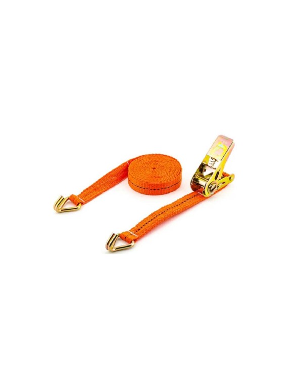 Стяжной ремень ООО "Пкф "ГрузоподъемТехоснастка" 0.4 т, 5 м, с крюками, лента 25 мм 5363