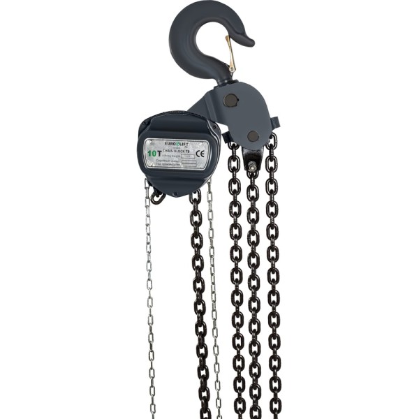 Таль ручная шестеренная цепная (10тн, 9м) EURO-LIFT ТВ 0004267