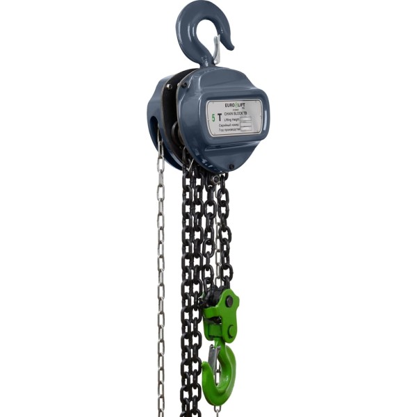 Ручная шестеренная стационарная таль EURO-LIFT ТВ ТРШ 5/3 (5 т, 3 м)