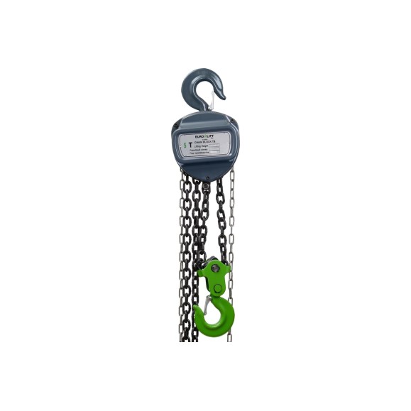 Ручная шестеренная стационарная таль EURO-LIFT ТВ ТРШ 5/3 (5 т, 3 м)