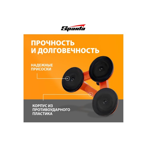 Тройной пластиковый стеклодомкрат SPARTA 875156
