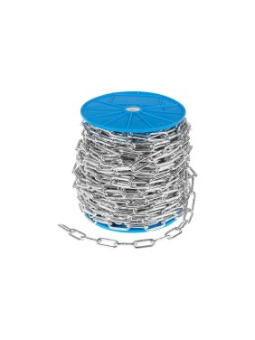 Цепь сварная длиннозвенная STARFIX цинк, М8, DIN 763, бухта 15 м SMP-42320-15