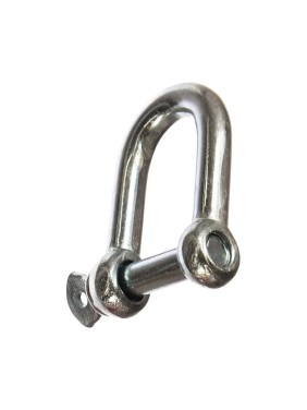 Скоба такелажная STEELREX прямой тип, цинк, 10 мм, упаковка 1 шт. 0507010000W100000110