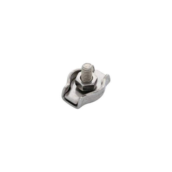 Зажим для стальных канатов STEELREX одинарный, SIMPLEX, цинк, 8 мм, упаковка 1 шт. 0521008000W100000110