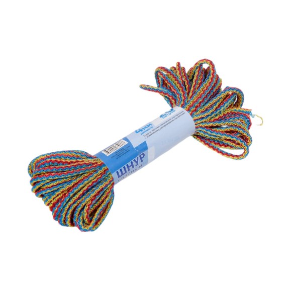 Шнур вязаный СИБШНУР д 4 мм, цветной, 20 м Color 30112