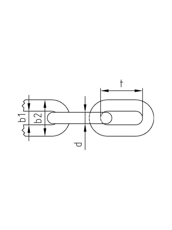 Цепь нержавеющая Metiz-A2 DIN766 5x18.5, А4, сварная короткозвенная, 10 м 76645185 10