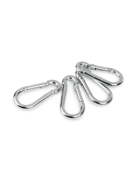 Комплект усиленных универсальных стальных карабинов Forceberg HOME and DIY 4 мм, 4 шт. 9-2080008-004