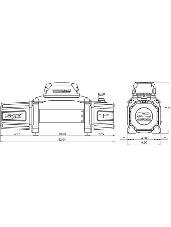 Лебедка автомобильная Superwinch SX12, 12В W2045
