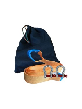 Динамический буксировочный трос КанТраст (рывковый) 10 т 10 м скоба-скоба в сумке tb1010000sS