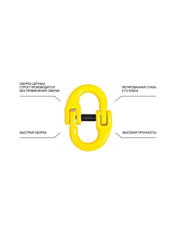 Цепной строп LITELIFT OCALIFT 4СЦ 3,15т 1м четырехветвевой цепь 7x21 T8 G80 4sc3150t1