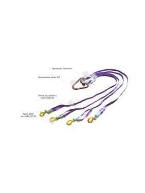 Строп текстильный четырехветвевой САМСОН 4СТ 12.5 т, 4 м 010300041448