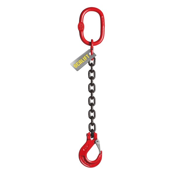 Цепной строп OCALIFT 1СЦ 8т 2,5м одноветвевой цепь глазированная 16x48 T8 G80 1sc8000t25f