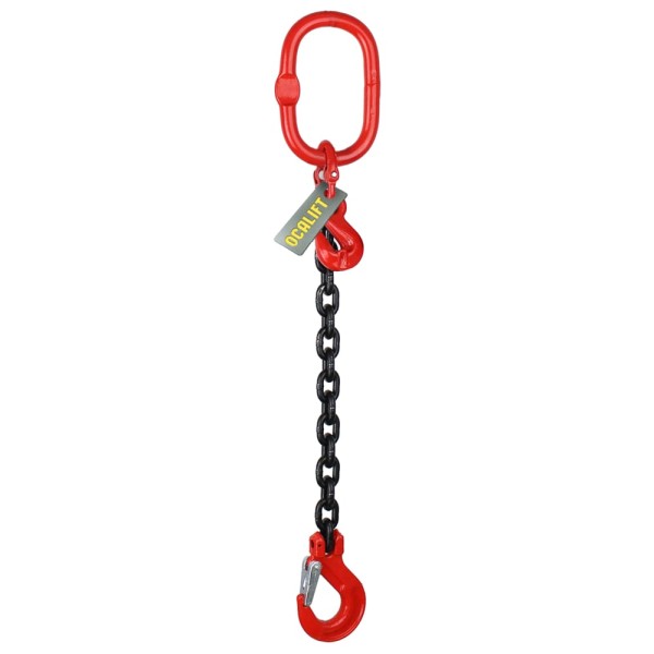 Цепной строп OCALIFT 1СЦ 8т 4м с укоротителем одноветвевой цепь глазированная 16x48 T8 G80 1sc8000t4hf