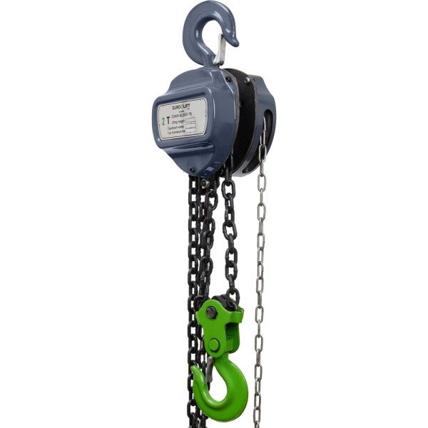 Ручная шестеренная стационарная таль EURO-LIFT ТВ - 2.0тн, 12.0м ТРШ 2/12