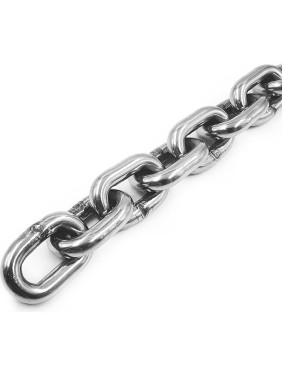 Нержавеющая цепь KREPFIELD 3x16 мм, DIN 766, А2, сварная, короткозвенная, 10 м 766А2ЦЕПЬ3ММ-10