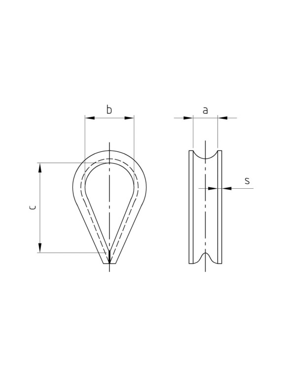 Коуш METIZ-A2 ART.9073 6 мм, А4, нержавеющий, 1 шт. 907346 1