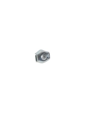 Зажим для стальных канатов STEELREX одинарный, SIMPLEX, цинк, 4 мм, упаковка 1 шт. 0521004000W100000110