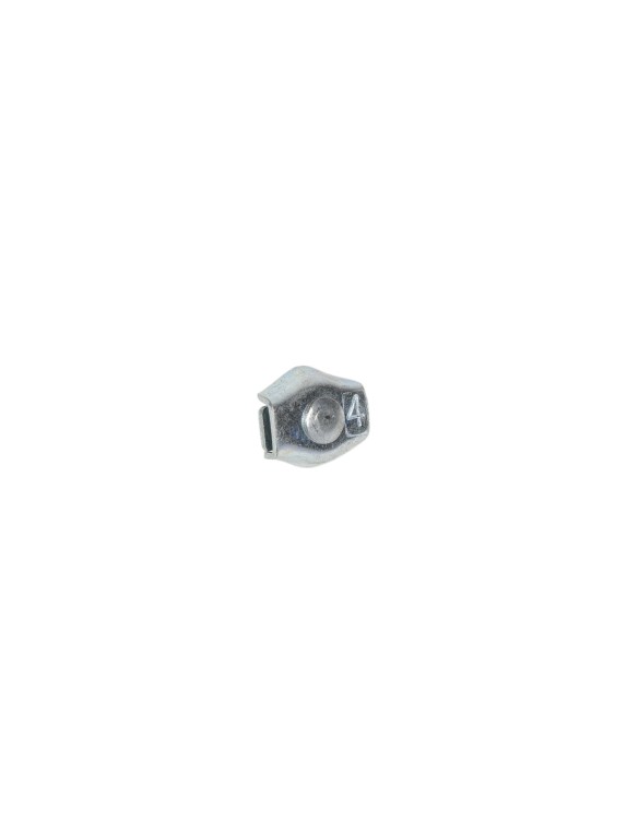Зажим для стальных канатов STEELREX одинарный, SIMPLEX, цинк, 4 мм, упаковка 1 шт. 0521004000W100000110