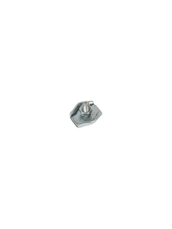 Зажим для стальных канатов STEELREX одинарный, SIMPLEX, цинк, 4 мм, упаковка 1 шт. 0521004000W100000110
