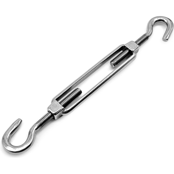 Нержавеющий талреп KREPFIELD М6, ART 9072, А4, крюк - крюк, 10 шт. 9072ВА4ТАЛРЕП6ММ-10