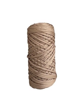 Вязаный шнур Nita б/с, ПЭ, диаметр 4 мм, 200 м, латте, 6" 4680253046428