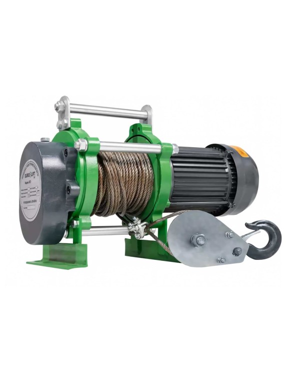 Лебедка электрическая (500/1000кг, 70/35м, U=220v, P1, 50HZ) EURO-LIFT KCD 00019836
