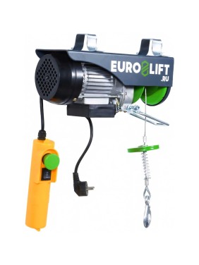 Электрическая стационарная лебедка EURO-LIFT РА-1000А-18M 500/1000 кг, высота подъема 18/9 м, IP54 00016925
