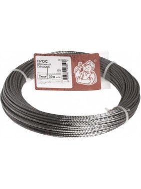 Стальной трос Стройбат DIN 3055 2мм 30м 2519402-4/ 249420