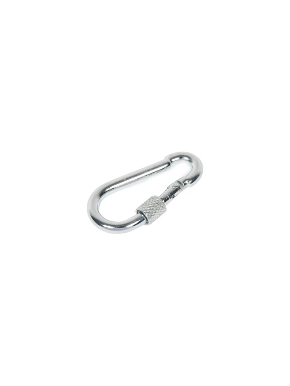 Карабин с фиксатором STEELREX DIN 5299D, цинк, 4 мм, упаковка 1 шт. 0526004000W100000110