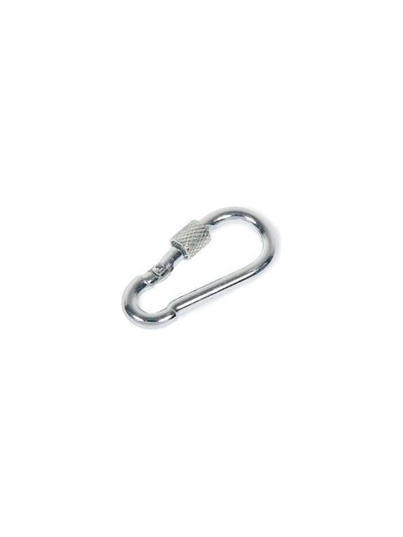 Карабин с фиксатором STEELREX DIN 5299D, цинк, 4 мм, упаковка 1 шт. 0526004000W100000110