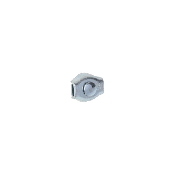 Зажим для стальных канатов STEELREX одинарный, SIMPLEX, цинк, 3 мм, упаковка 2 шт. 0521003000W100000210