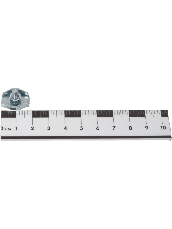 Зажим для стальных канатов STEELREX одинарный, SIMPLEX, цинк, 3 мм, упаковка 2 шт. 0521003000W100000210