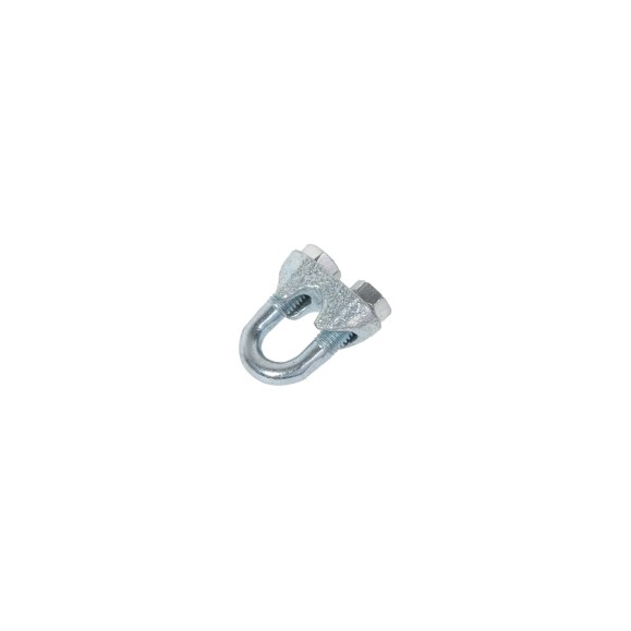 Зажим для стальных канатов STEELREX DIN 741, цинк, 6 мм, упаковка 2 шт. 0519006000W100000210