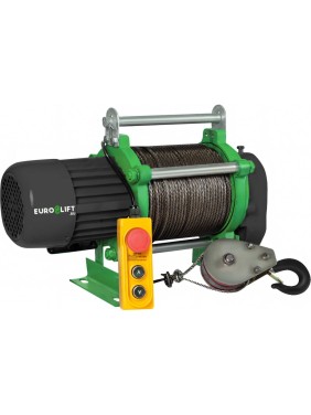 Лебедка электрическая (500/1000кг, 100/50м, U=380v, P3, 50HZ) EURO-LIFT KCD 00019830