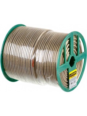 Стальной трос в полимерной оболочке STAYER d=6,0 мм, L=150 м 30410-60