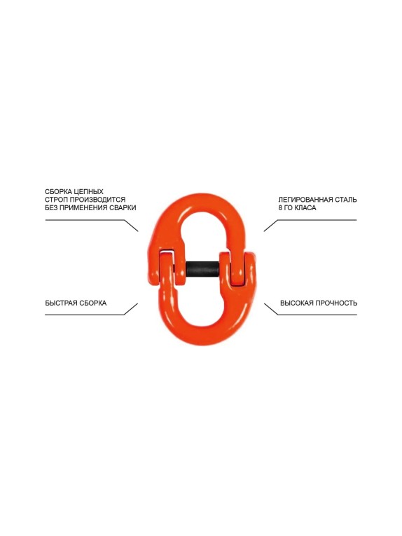 Цепной строп LITELIFT 1СЦ 3,15т 6м одноветвевой цепь 10x30 T8 G80 1sc3150t6