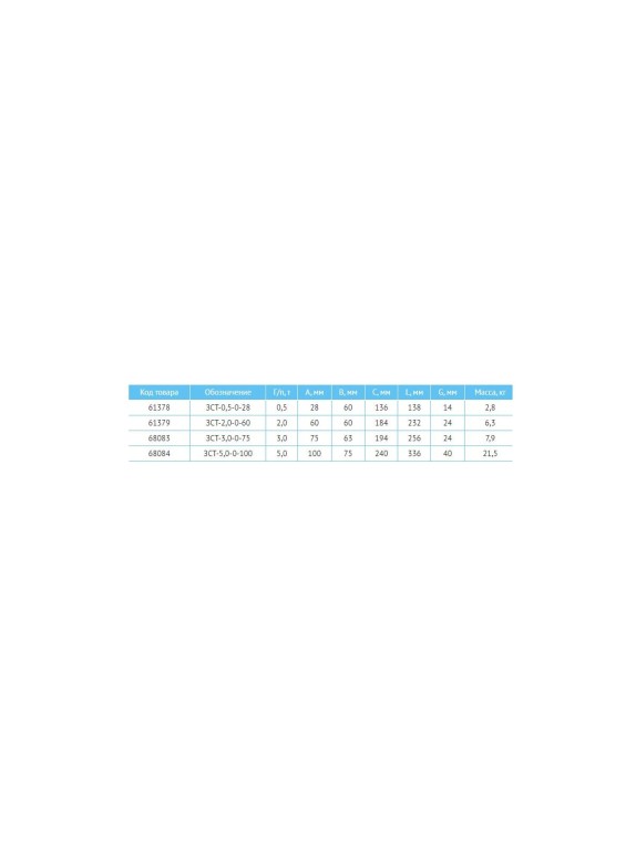Захват струбцина САМСОН ЗСТ-3,0-0-75 020200068083