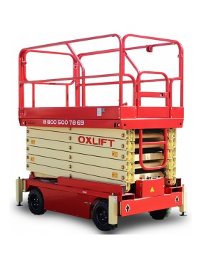 Самоходный (поводковый) подъемник ножничного типа OXLIFT QZ-050-090 с питанием от АКБ 9000 мм, 500 кг 701124