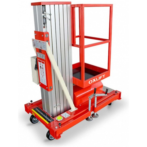 Телескопический одномачтовый подъемник OXLIFT ZX-1-080 8 м, 125 кг 789979 Телескопический одномачтовый подъемник OXLIFT ZX-1-080 8 м, 125 кг 789979