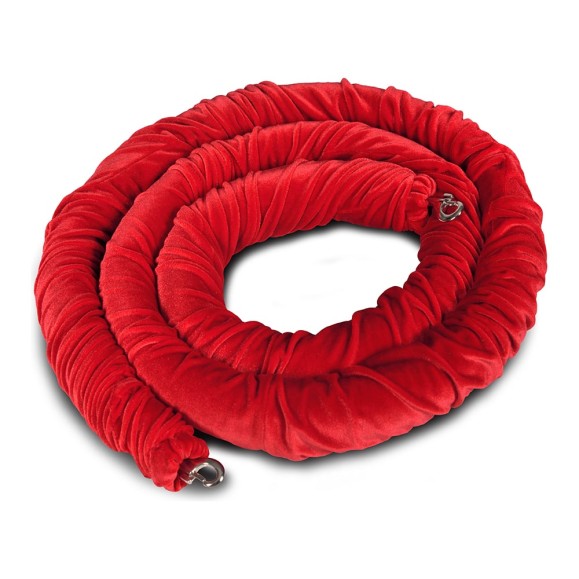 Декоративный канат бархатный Rusbarrier KBS-104515 red