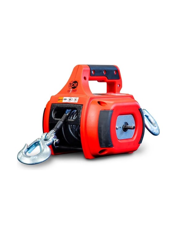 Лебедка под шуруповерт переносная TOR SQ-500 225 кг, 12 м