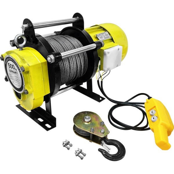 Лебедка электрическая LITELIFT KCD-500 кг 380в с канатом 100м kcd500100m380