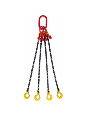 Цепной четырехветвевой строп ТРАСТ 4СЦ 11,2 т, 8000 мм, (укоротители) 8 класс 4687203238575