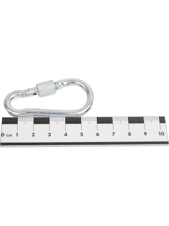 Карабин ЖЕСТЬ DIN 5299, пожарный, форма D, М6, 1 шт., европодвес УТ-00002339